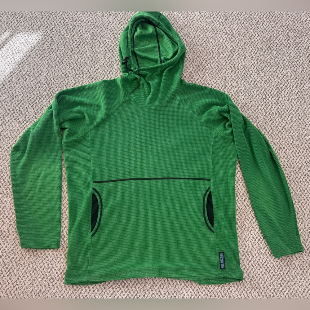 Melenzana Micro Grid Green Hoodie - Men’s XL - Great condition
